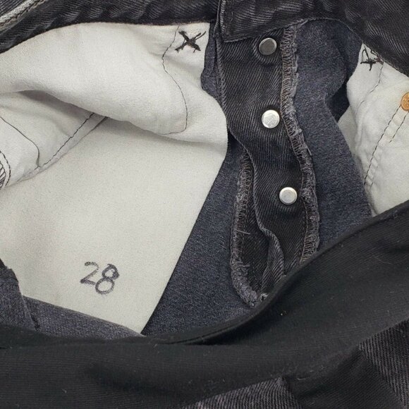 The Reformation ALTERED Black 501 Levis Jeans - Picture 6 of 8